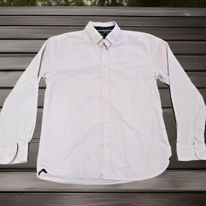 Rhino Rugby Dress Shirt Men's Medium Finest Oxford‎ Long Sleeve Button Up/Down
